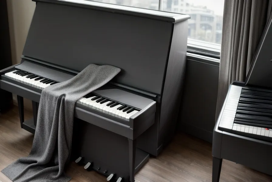 Software de piano mostrando en pantalla la nota detectada desde el Yamaha P-45 conectado por MIDI