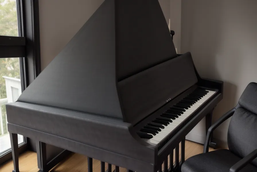 Piano digital Yamaha P-45 ubicado en el living de un departamento pequeño para facilitar la práctica diaria
